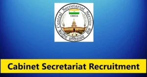 Cabinet Secretariat Jobs 2024