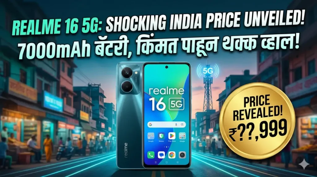 Realme 16 5G Launch Date In Indiarealme 16 5G Featuresrealme 16 5G Marathi Reviewrealme 16 5G Price In India
