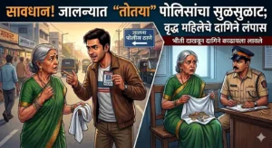 Elderly Woman Scammed Gold Jewelry Theft jalna news