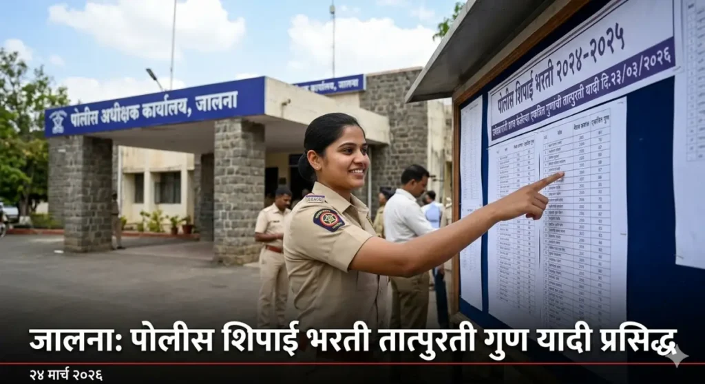 Jalna Police Bharti: उमेदवारांची एकत्रित तात्पुरती गुणांची यादी प्रसिद्ध Jalna Police Recruitment