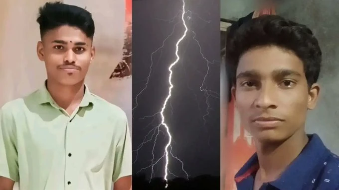 Jalna Rain Lightning Strike Ambad Jalna Rain- अवकाळी पावसाचं रौद्र रूप; अंगावर वीज कोसळून दोन तरुणांचा जागीच मृत्यू