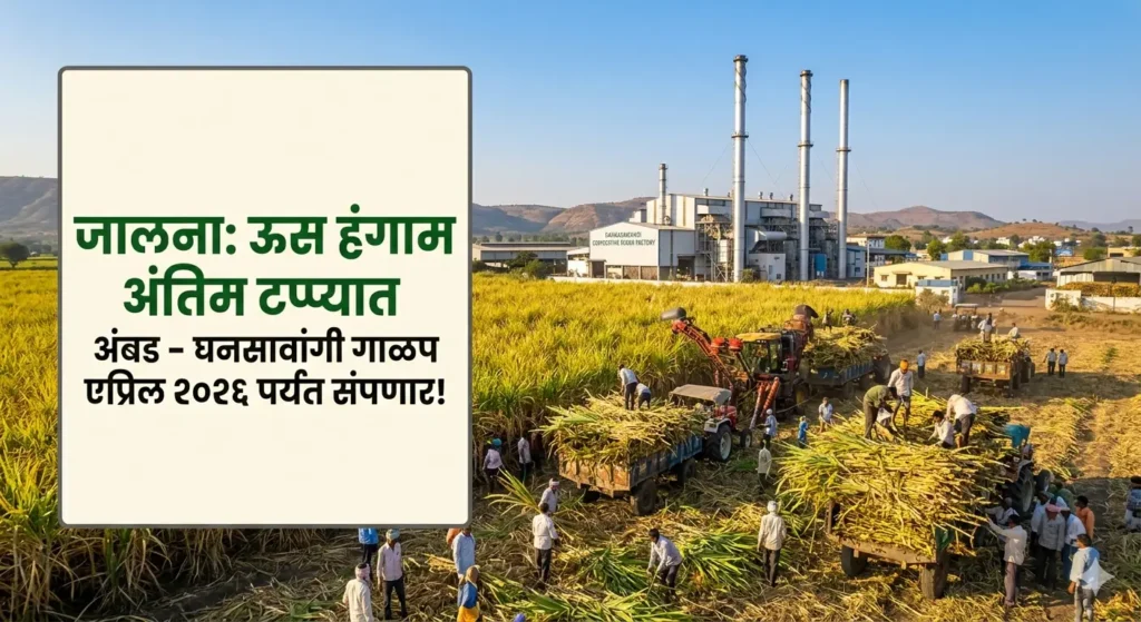Jalna Sugarcane Season Ending Ambad Ghanasawangi April 2026