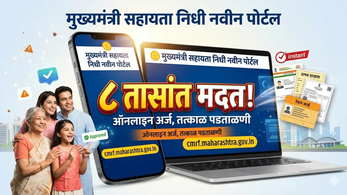 मुख्यमंत्री सहायता निधी, Cm Relief Fund Maharashtra, Cmrf.maharashtra.gov.in, Online Application, Maharashtra Government, Breaking News, Marathi News