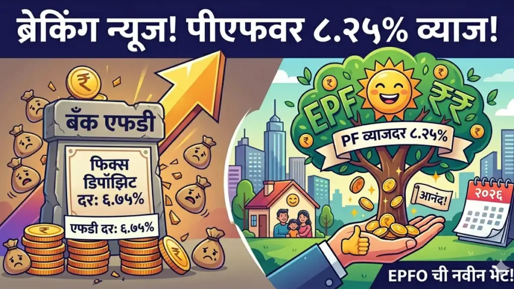 Epfo Update 2026: पीएफ खातेदारांसाठी मोठी बातमी! व्याजदर आणि नवीन नियमांबाबत बदल