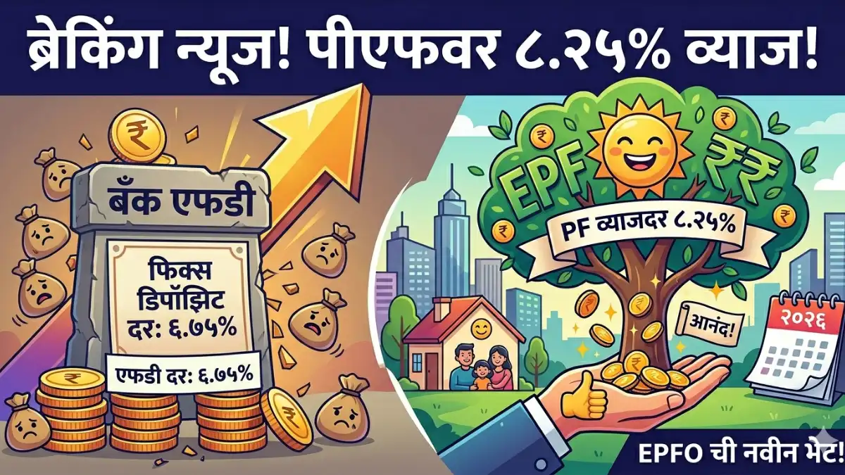 EPFO Update 2026: पीएफ खातेदारांसाठी मोठी बातमी! व्याजदर आणि नवीन नियमांबाबत बदल