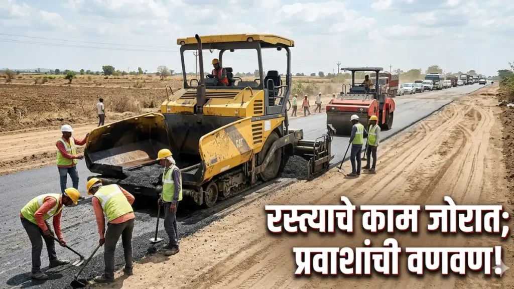 Jalna Chhatrapati Sambhajinagar Road Work Jalna Chhatrapati Sambhajinagar Road Work, जालना संभाजीनगर रस्ता अपडेट, वाहतूक कोंडी जालना
