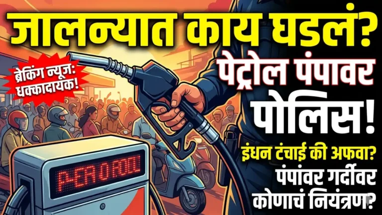 Bank Accounts Limit Bank Accounts Limit मोठी बातमी! जालन्यात पेट्रोलसाठी धावपळ | पंपांवर पोलीस बंदोबस्त, अफवांमुळे नागरिकांची गर्दी; कडक नियम लागू! Fuel Supply Security Jalna Petrol Diesesl Update