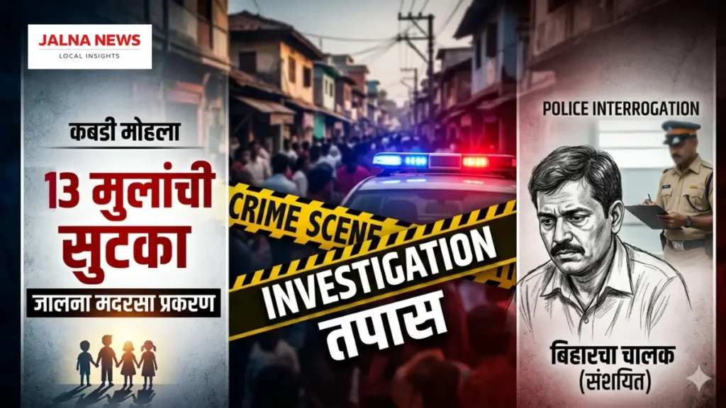 Jalna Madrasa Investigation 13 मुलांची सुटका, बिहारच्या चालकावर कारवाई Jalna-Madrasa-Investigation-13-Children-Rescued