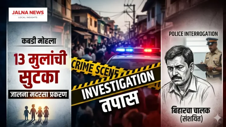 Jalna Madrasa Investigation 13 मुलांची सुटका, बिहारच्या चालकावर कारवाई Jalna-Madrasa-Investigation-13-Children-Rescued