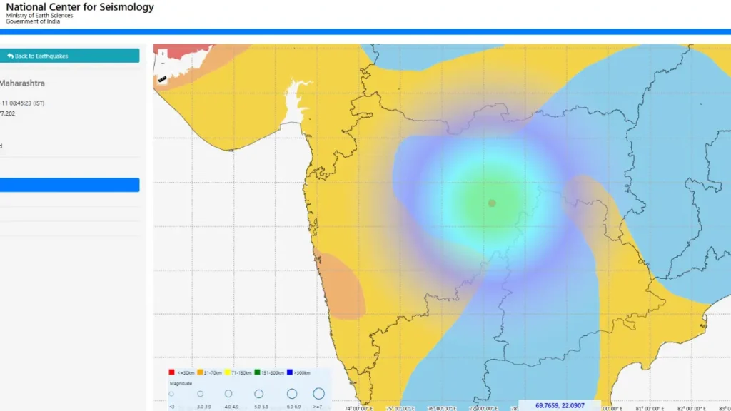 Maharashtra Earthquake News Maharashtra Earthquake News Video Earthquake-Maharashtra-News-Parbhani-Hingoli-Nanded-Map