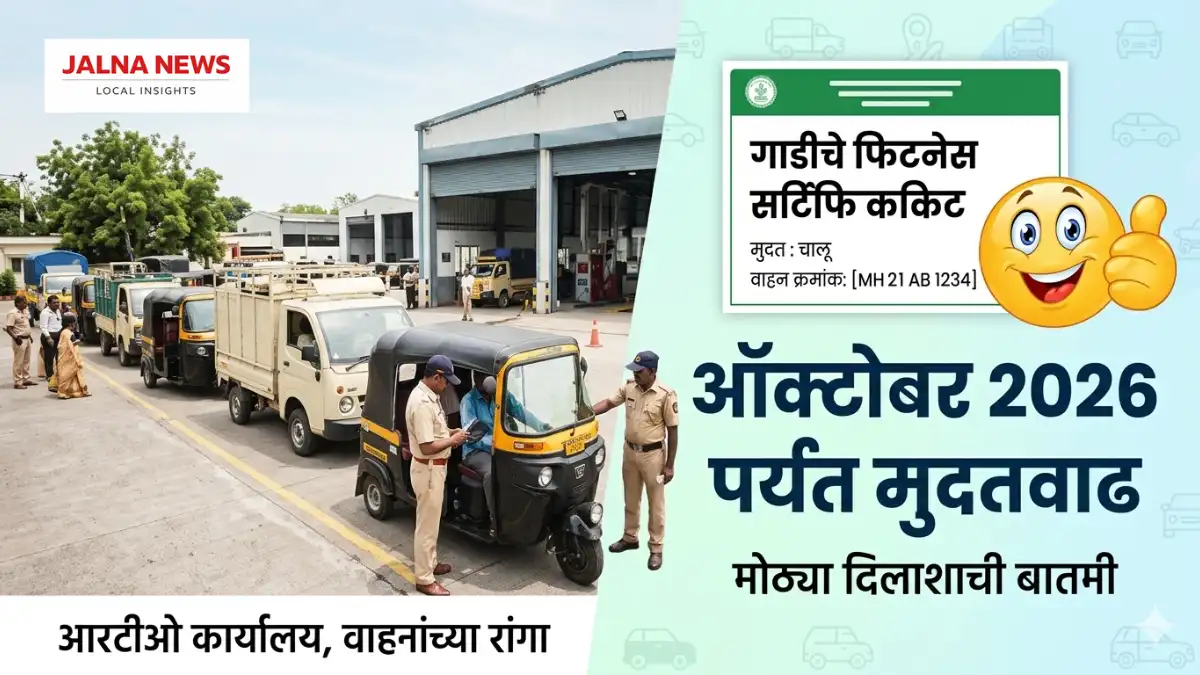 Vehicle Fitness Renewal Online, Rto Jalna, Breaking News Marathi, Jalna News
