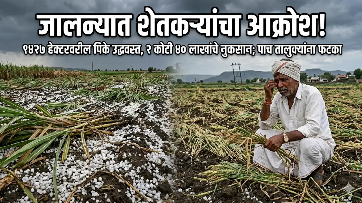 Unseasonable Rain Damage, Jalna, Badnapur, Mantha, Ghansawangi, and Bhokardan