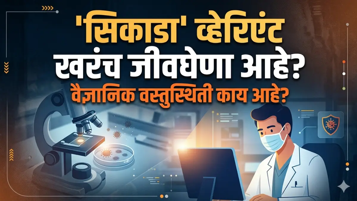 'सिकाडा' व्हेरिएंट खरंच जीवघेणा आहे? New Cicada Covid Variant Dangerous or Not cicada covid variant, new covid variant cicada, cicada covid variant dangerous, cicada covid variant is dangerous or not, cicada covid variant death rate, cicada covid variant symptoms