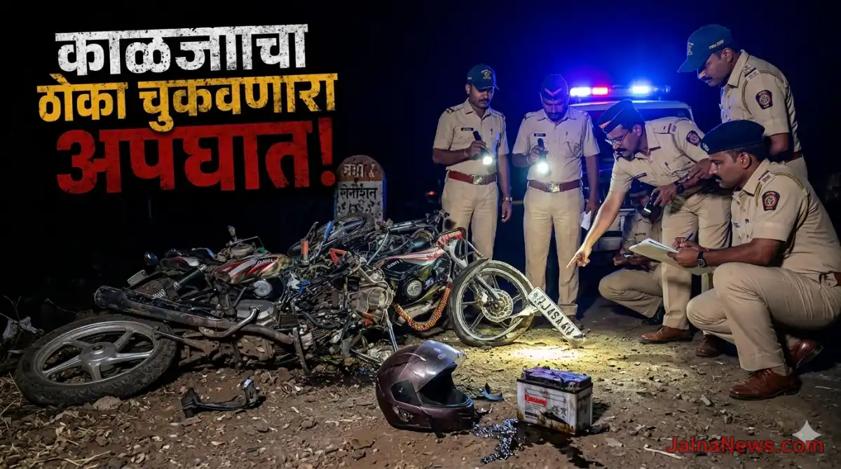 Jalna Accident: भोकरदनमध्ये भीषण अपघात, ३ तरुणांचा मृत्यू Jalna Crime News