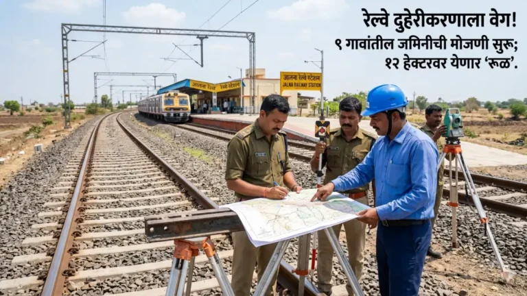 Jalna Railway Station And Track Survey Work