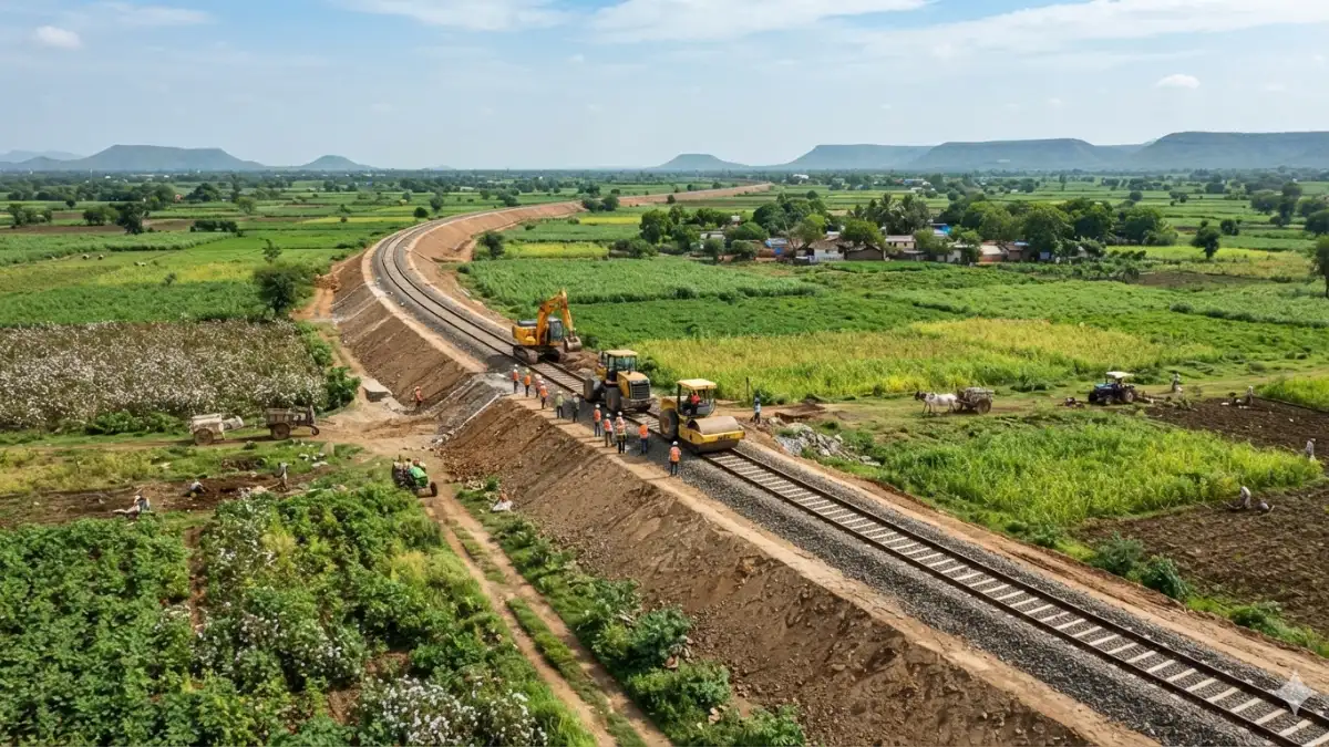 Ready Reckoner Rate calculation formula for Acquired Land Area of jalna jalgaon rail line